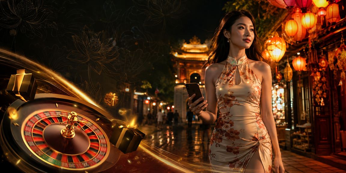 Không gian casino trực tuyến Việt Nam với giao diện hiện đại